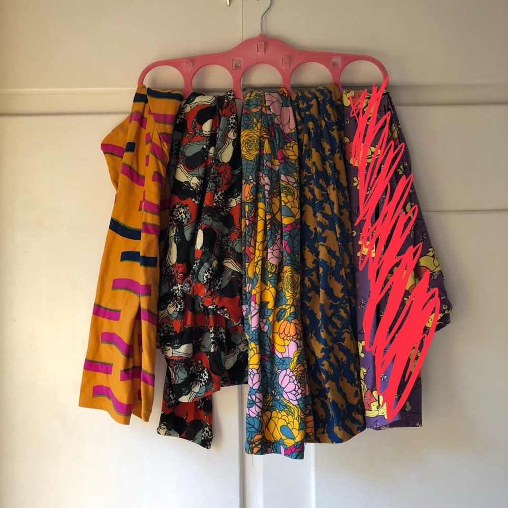 4 pair LuLaRoe leggings size TC